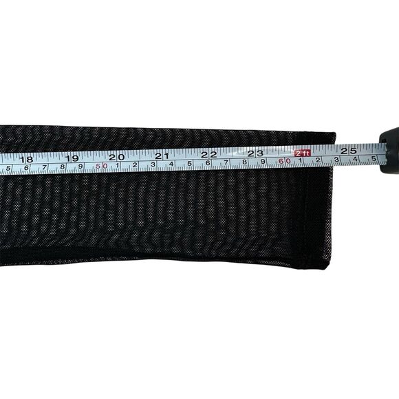 NWT Grunge Project Social T Serafina Sheer Mesh Top Black Sz XS Y2K Fairy Punk - Picture 9 of 13